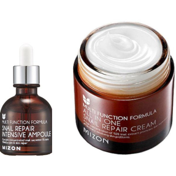 MIZON Snail Repair Cream & Ampoule Set