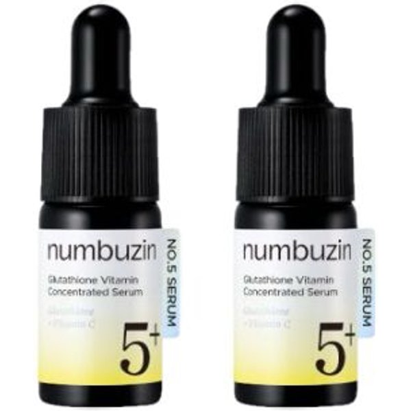numbuzin - No.5+ Glutathione Vitamin Concentrated Serum - 10ml DUO Set