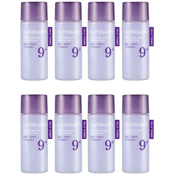 numbuzin - No.9 NAD+ PDRN Glow Boosting Toner - 30ml (8ea) Set