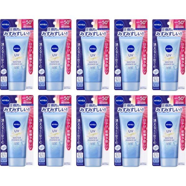 NIVEA Japan - UV Super Water Essence EX SPF50+ PA++++ - 80g (10ea) Set
