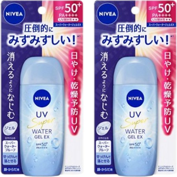 NIVEA Japan - UV Super Water Gel EX SPF50+ PA++++ - 80g (2ea) Set