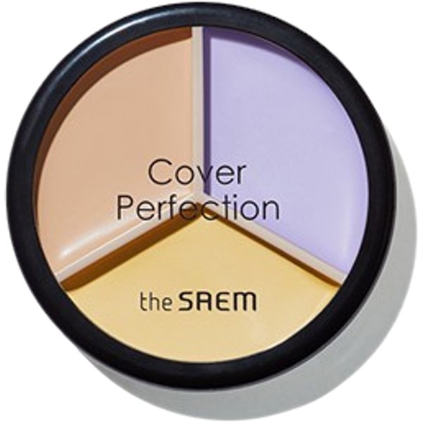 The Saem - Cover Perfection Triple Pot Concealer - 4.5g*2+4.2g - 04 Tone Up Beige