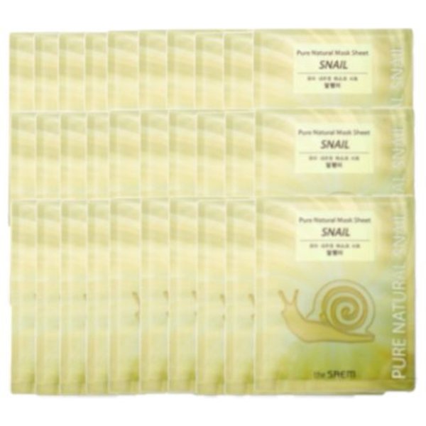 The Saem - Pure Natural Mask Sheet - Snail (30ea) Set