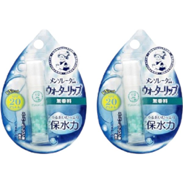 Rohto Mentholatum - Water Lip Balm SPF 20 PA++ - 1pc - Unscented (2ea) Set