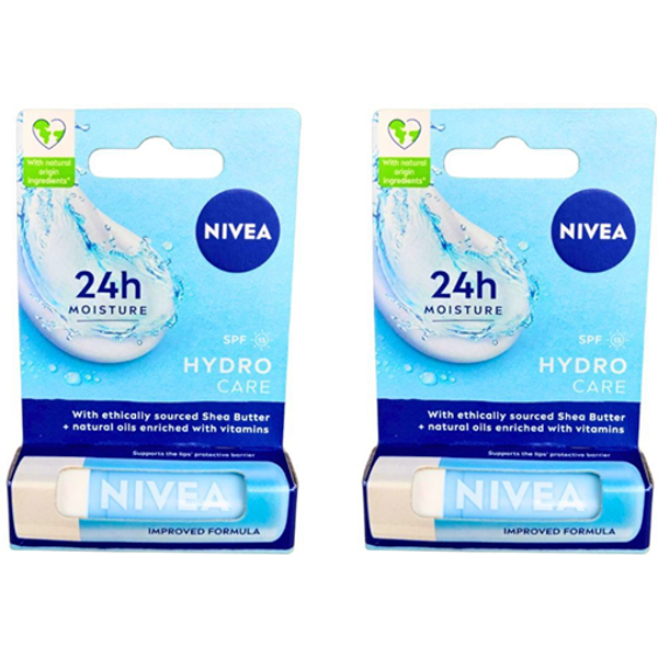 NIVEA - Lip Balm Hydro Care - 4.8g Duo Set
