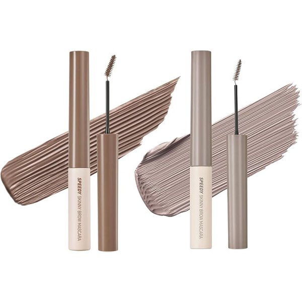 peripera - Speedy Skinny Brow Mascara - 07 Taupe Ash (1ea) X 10 Hazy Ash (1ea) Set