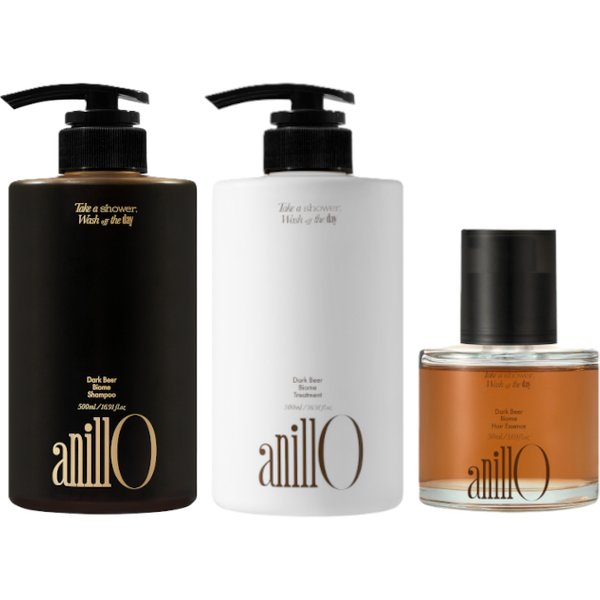 anillO - Dark Beer Biome Scalp Detox & Hair Care Trio Set