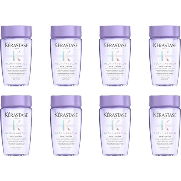 Kérastase - Blond Absolu Bain Lumiere Hydrating Illuminating Shampoo for Blonde Hair - 80ml (8ea) Set