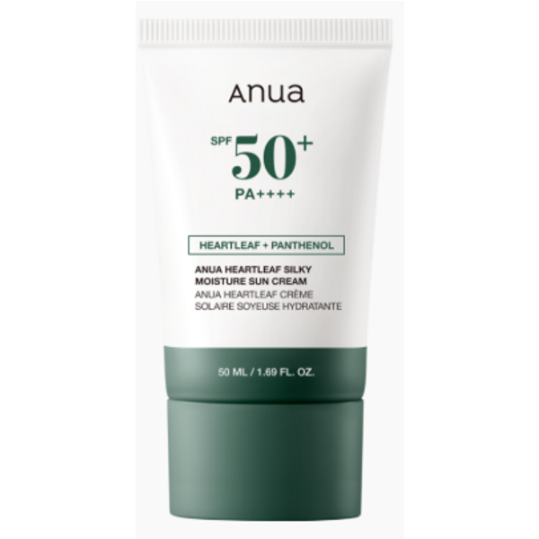 ANUA - Heartleaf Silky Moisture Sun Cream SPF50+ PA++++ - 50ml
