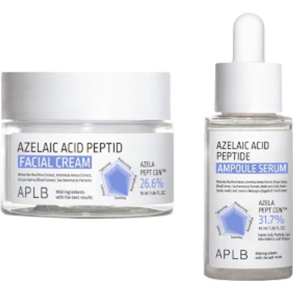 APLB - Azelaic Acid Peptide Ampoule Serum - 40ml & Facial Cream - 55ml Set