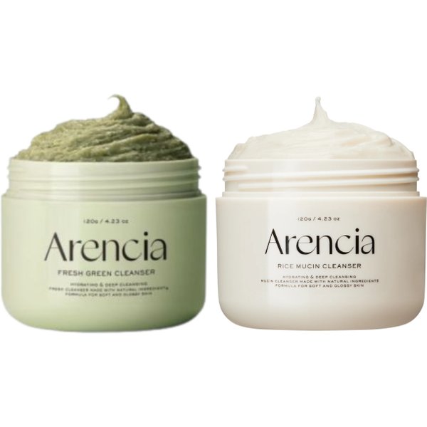 Arencia - Fresh Green Rice & Rice Mucin Mochi Cleanser - 120g Set
