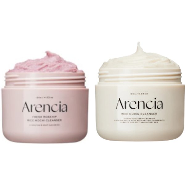 Arencia - Fresh Royal Rosehip Rice & Rice Mucin Mochi Cleanser - 120g Set
