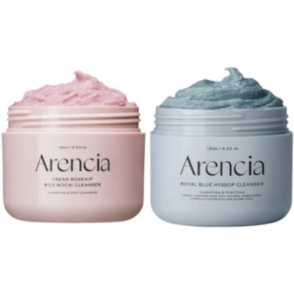 Arencia - Fresh Royal Rosehip Rice & Royal Blue Rice Mochi Cleanser - 120g Set