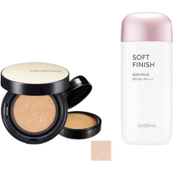 MISSHA - All-Around Safe Block Soft Finish Sun Milk SPF50+ PA+++ - 70ml X Jung Saem Mool - Essential Skin Nuder Long Wear...