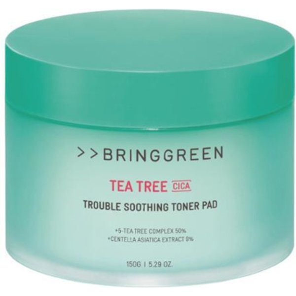 BRING GREEN - Tea Tree Cica Trouble Soothing Toner Pads - 150g/90pads