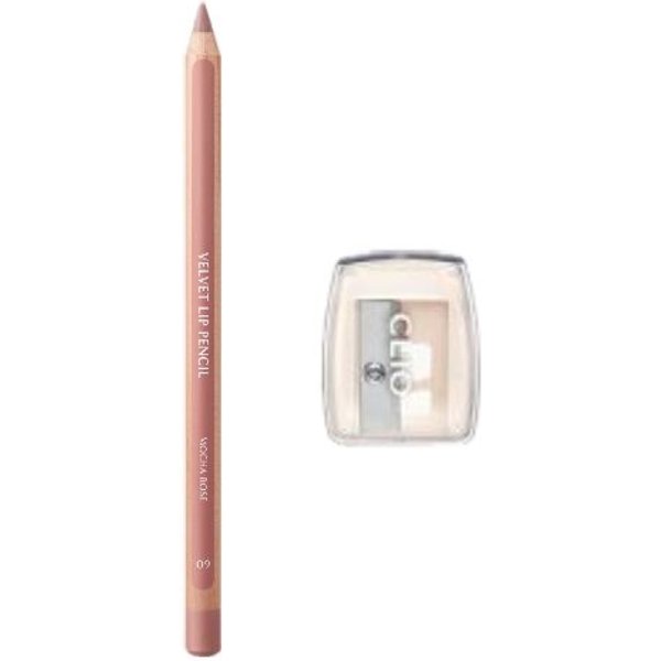 CLIO - Velvet Lip Pencil Set - 1 set (2 items) - 09 Mocha Rose