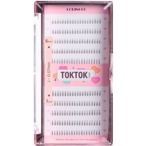 CORINGCO - Toktok-Hara Filter Eyelash (Under Lash) - 200pcs - 6-7mm