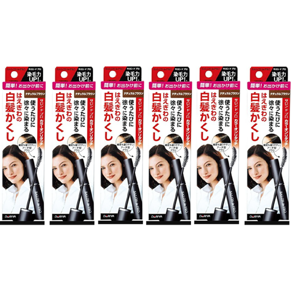 Dariya Salon De Pro - Color On Retouch Gray Hair Comb EX - 15ml - Natural Brown (6ea) Set