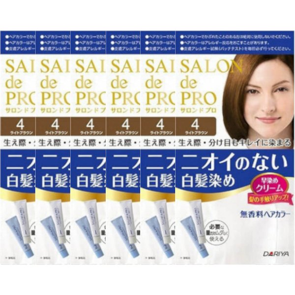 Dariya - Salon De Pro - Hair Color Cream - 4 Light Brown 6PCS set