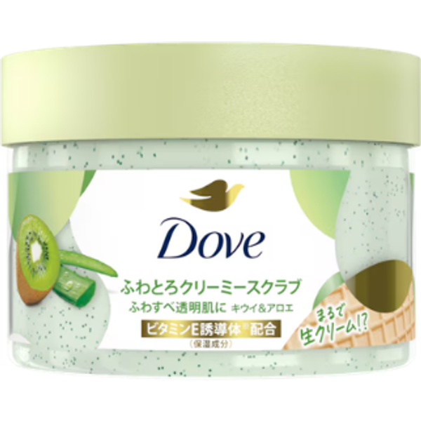 Dove Japan - Fluffy Creamy Scrub - 298g - Kiwi & Aloe