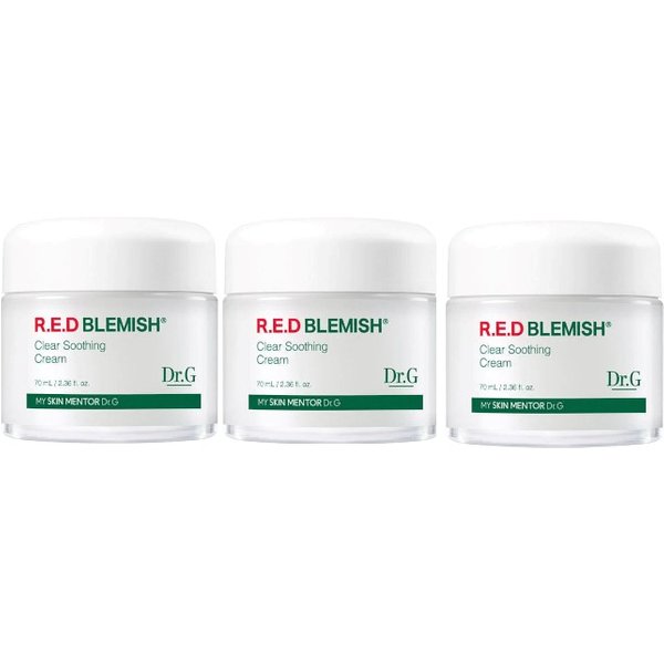 Dr.G - R.E.D Blemish Clear Soothing Cream - 70ML - 70ml - White (3ea) Set