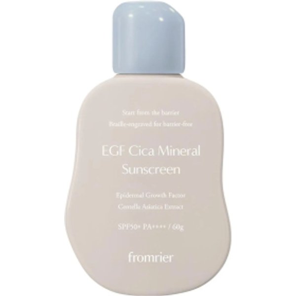 fromrier - Vegan EGF Cica Mineral Sunscreen SPF50+ PA++++ - 60g
