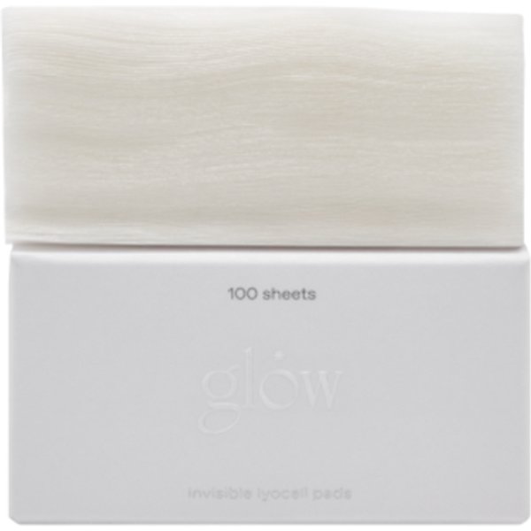 glow - invisible lyocell pads - 100 sheets