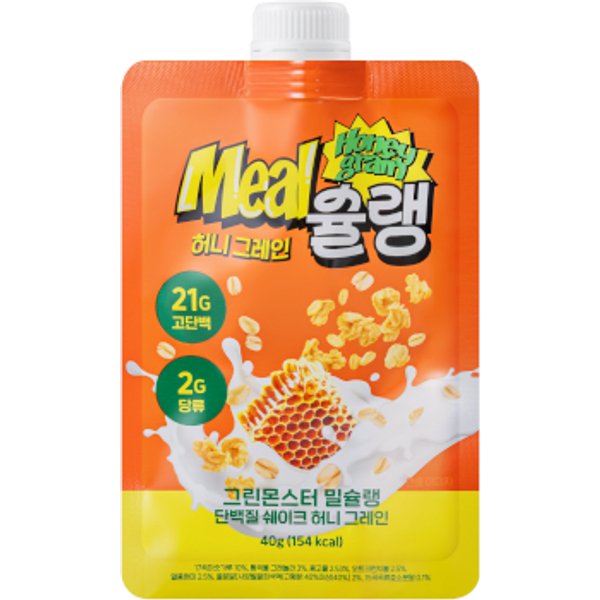 Green Monster - Meal Chelin Protein Shake - 40g - Honey Grain