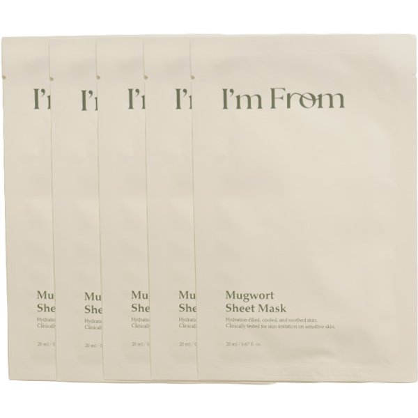 I'm From - Mugwort Sheet Mask - 5pcs