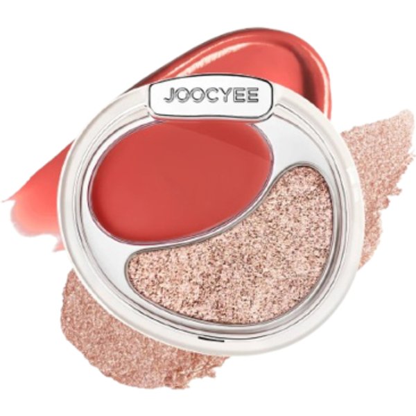 Joocyee - Cream Blush & Highlighting Duo - 7g - D260 Fiery Peach