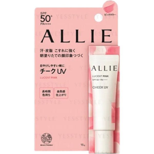 Kanebo - Allie Chrono Beauty Color On UV Cheek SPF50+ PA++++ - 15g - Lucent Pink