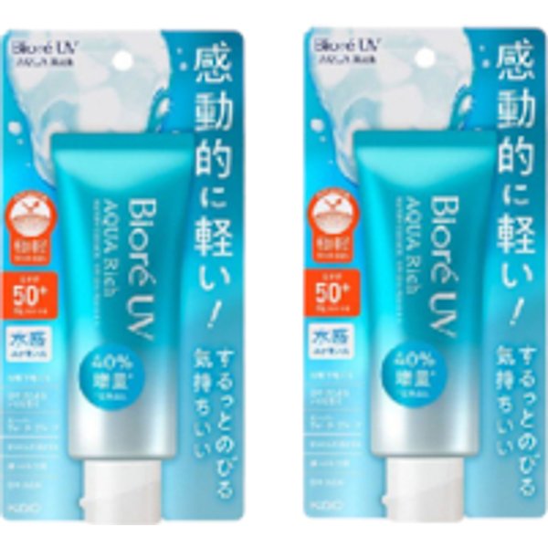 Kao - Biore UV Aqua Rich Water Essence SPF50+ PA++++ - 70g (2ea) Set
