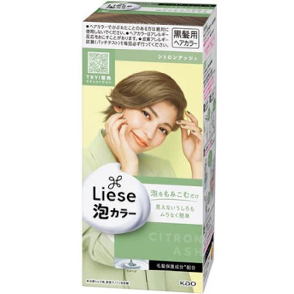 Kao - Liese Creamy Bubble Color (Japan Version) - 1 box - Citron Ash