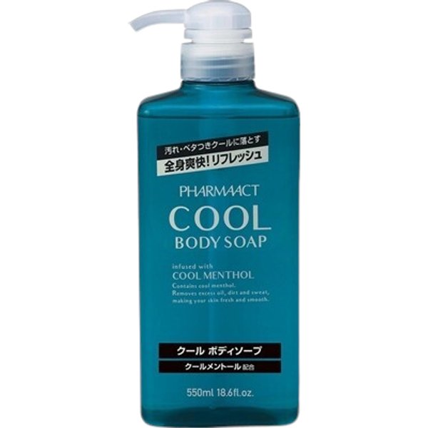 KUMANO COSME - Pharmaact Cool Body Soap - 550ml - Cool Menthol