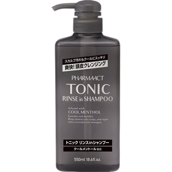 KUMANO COSME - Pharmaact Tonic Rinse in Shampoo - 550ml - Cool Menthol