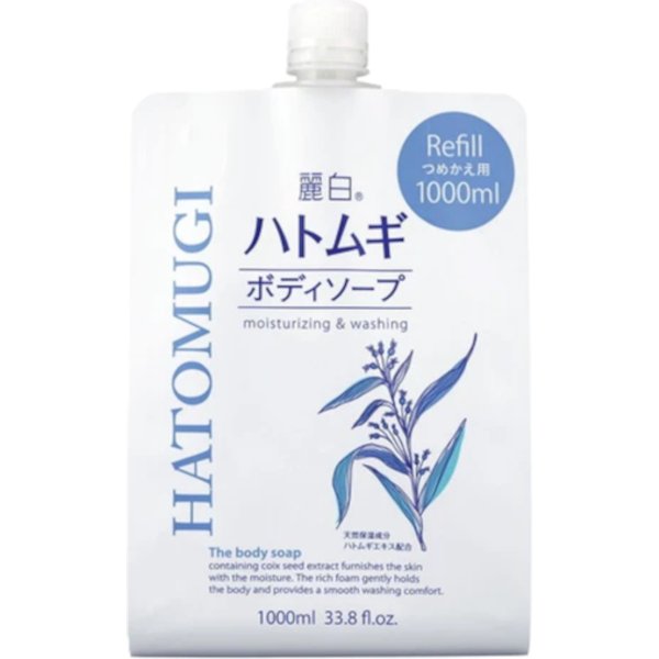 KUMANO COSME - Reihaku Hatomugi Moisturizing & Washing The Body Soap Refill - 1000ml