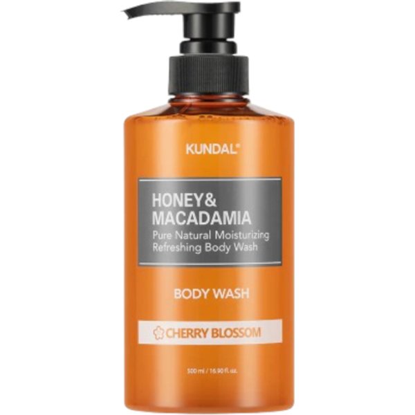 KUNDAL - Honey & Macadamia Pure Body Wash - 500ml - Cherry Blossom