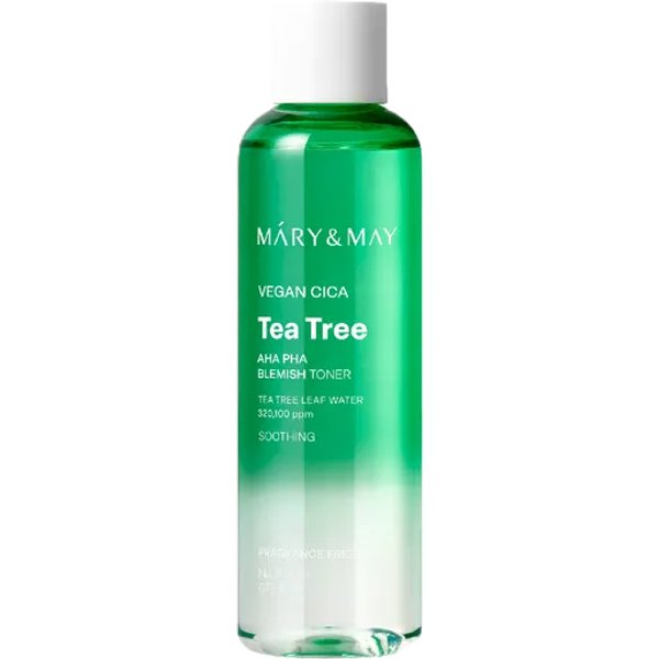 Mary&May - Vegan CICA Teatree AHA PHA Blemish Toner - 200ml