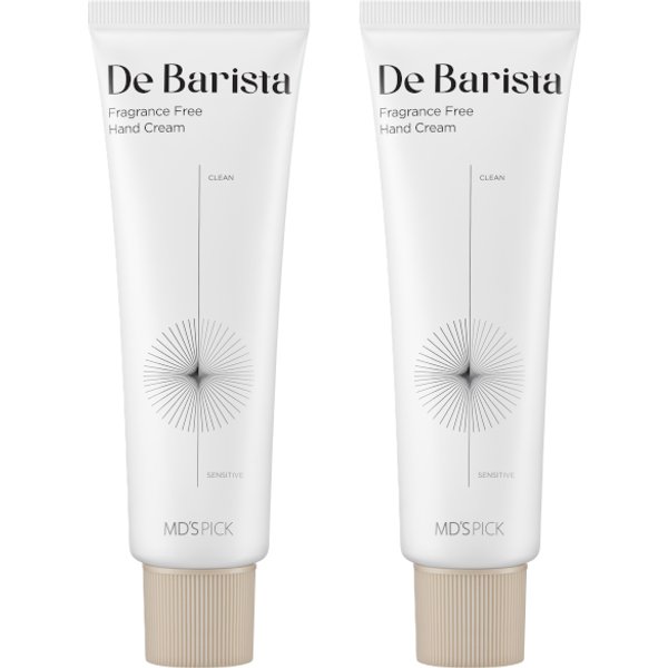 MD's Pick - De Barista Fragrance-Free Hand Cream - 50g (2ea) Set