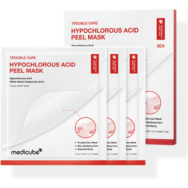 medicube - Hypochlorous Acid Peel Mask - 13ml*3ea