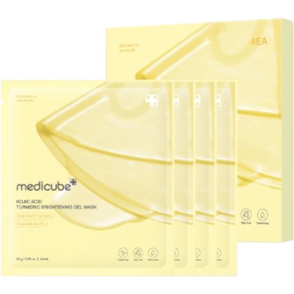 medicube - Kojic Acid Turmeric Brightening Gel Mask - 28g*4ea