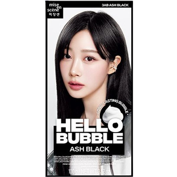 miseenscéne - Hello Bubble (2024 New Version) - 100G - 3AB Ash Black