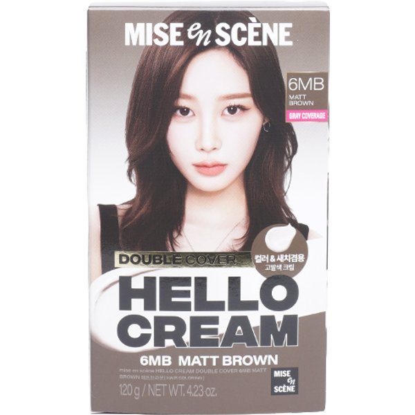 miseenscéne - Hello Cream Double Cover - 120g - 6MB Matte Brown