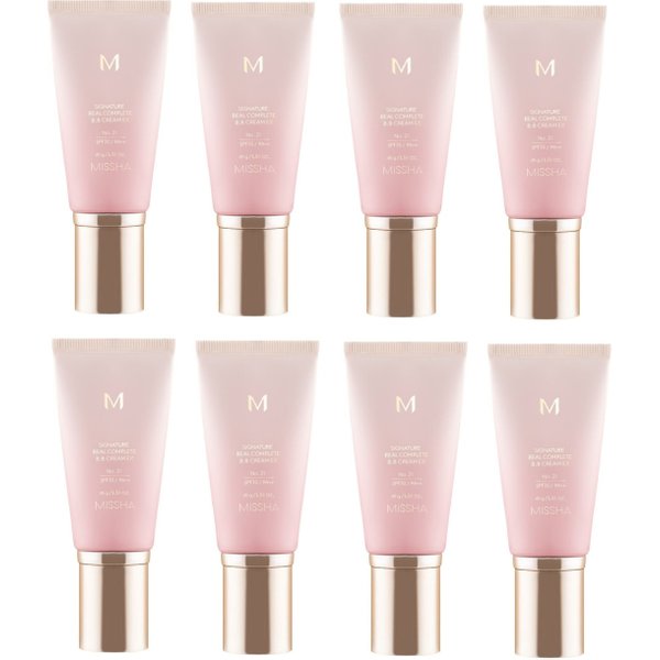 MISSHA M Signature Real Complete BB Cream EX SPF30 PA++ (New Version) - 45g - 21 Bright Beige (8ea) Set