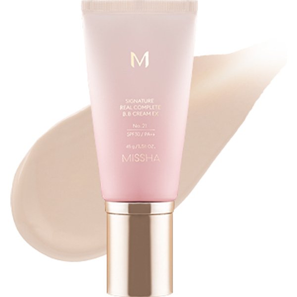 MISSHA - M Signature Real Complete BB Cream EX SPF30 PA++ (New Version) - 45g - 21 Bright Beige