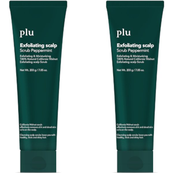 plu - Exfoliating Scalp Scrub Peppermint - 200g DUO Set