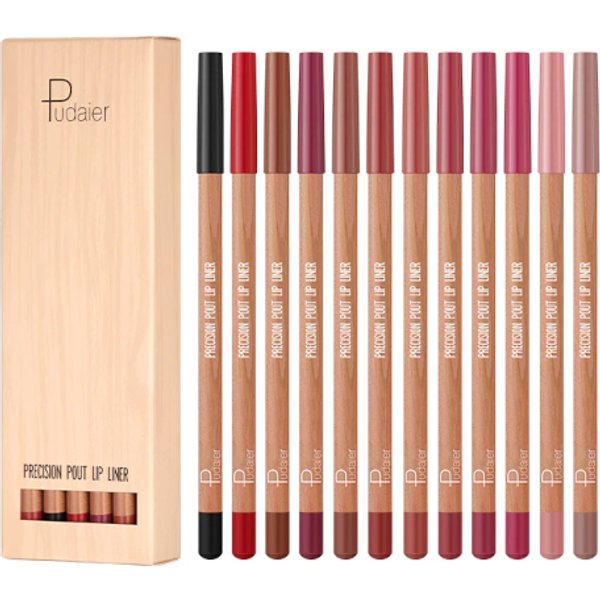 Pudaier - Precision Pout Lip Liner Kit - 1.5gx12 - Set 02