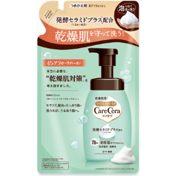 Rohto Mentholatum - Care Cera High Moisturizing Foam Body Wash Refill - 385ml
