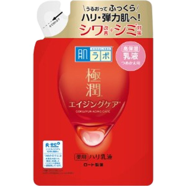 Rohto Mentholatum - Hada Labo Gokujyun Aging Care Emulsion Refill - 140ml