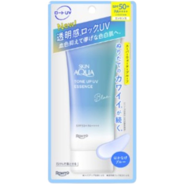 Rohto Mentholatum - Skin Aqua Tone Up UV Essence SPF50+ PA++++ - 70g - Blue